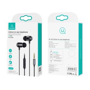 USAMS earphones με μικρόφωνο SJ548, 3.5mm, 1.2m, μαύρα | eLabstore.gr USAMS earphones με μικρόφωνο SJ548, 3.5mm, 1.2m, μαύρα | Αξεσουάρ κινητών | elabstore.gr
