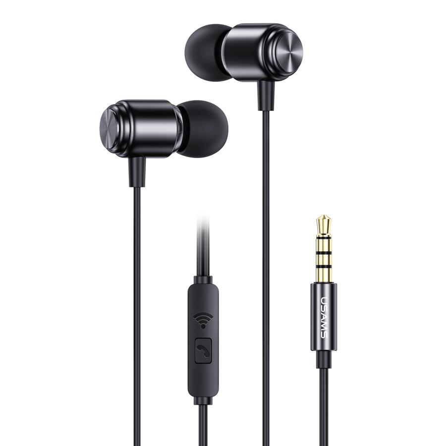 USAMS earphones με μικρόφωνο SJ548, 3.5mm, 1.2m, μαύρα | eLabstore.gr USAMS earphones με μικρόφωνο SJ548, 3.5mm, 1.2m, μαύρα | Αξεσουάρ κινητών | elabstore.gr