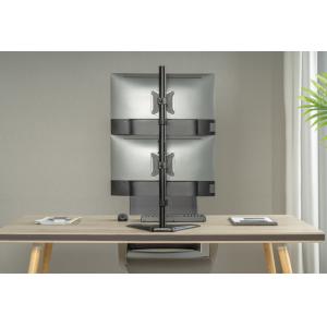 BRATECK βάση γραφείου LDT66-T02V για 2 οθόνες 17"-32", 9kg ανά οθόνη | Εικόνα & Ήχος | elabstore.gr
