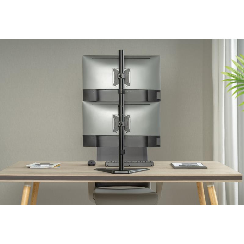 BRATECK βάση γραφείου LDT66-T02V για 2 οθόνες 17"-32", 9kg ανά οθόνη | eLabstore.gr BRATECK βάση γραφείου LDT66-T02V για 2 οθόνες 17"-32", 9kg ανά οθόνη | Εικόνα & Ήχος | elabstore.gr