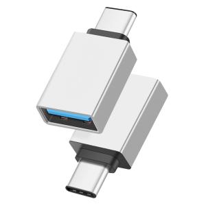 POWERTECH αντάπτορας USB-C αρσενικό σε USB 3.0 θηλυκό PTH-062, ασημί | Αξεσουάρ κινητών | elabstore.gr