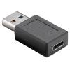 POWERTECH αντάπτορας USB 3.1 αρσενικό σε USB-C θηλυκό PTH-066, μαύρο | Αξεσουάρ κινητών | elabstore.gr