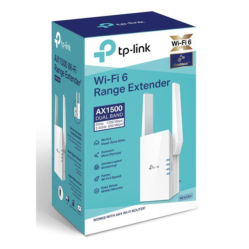 TP-LINK WiFi 6 range extender RE505X, AX1500 dual-band | eLabstore.gr TP-LINK WiFi 6 range extender RE505X, AX1500 dual-band | Δικτυακά | elabstore.gr