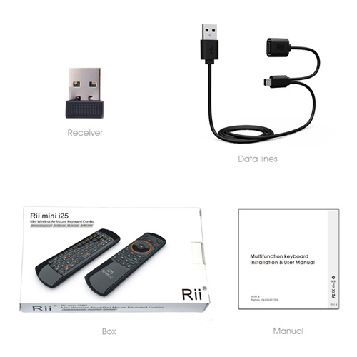 RIITEK τηλεχειριστήριο Mini i25 με πληκτρολόγιο & air mouse, 2.4GHz | eLabstore.gr RIITEK τηλεχειριστήριο Mini i25 με πληκτρολόγιο & air mouse, 2.4GHz | Εικόνα & Ήχος | elabstore.gr