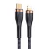 USAMS καλώδιο Lightning σε USB-C SJ489, 20W PD, 1.2m, μαύρο | Αξεσουάρ κινητών | elabstore.gr
