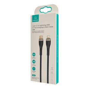 USAMS καλώδιο Lightning σε USB-C SJ489, 20W PD, 1.2m, μαύρο | eLabstore.gr USAMS καλώδιο Lightning σε USB-C SJ489, 20W PD, 1.2m, μαύρο | Αξεσουάρ κινητών | elabstore.gr