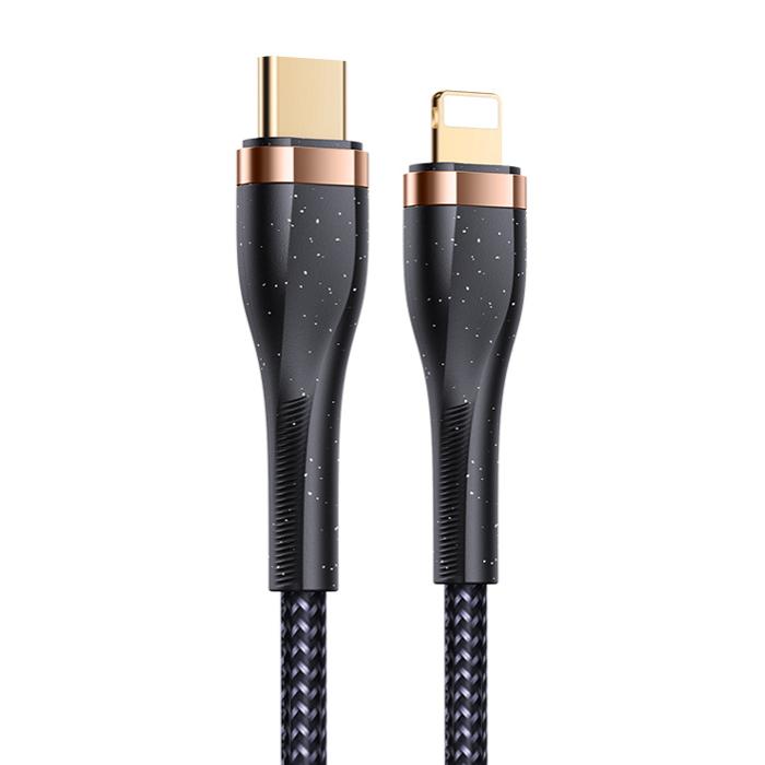 USAMS καλώδιο Lightning σε USB-C SJ489, 20W PD, 1.2m, μαύρο | eLabstore.gr USAMS καλώδιο Lightning σε USB-C SJ489, 20W PD, 1.2m, μαύρο | Αξεσουάρ κινητών | elabstore.gr