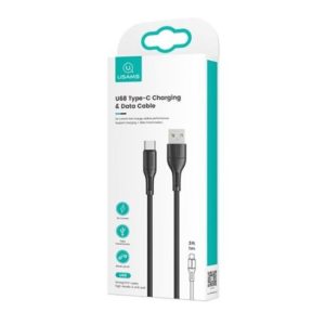 USAMS καλώδιο USB-C σε USB SJ501, 2A, 1m, μαύρο | Αξεσουάρ κινητών | elabstore.gr