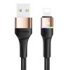 USAMS καλώδιο Lightning σε USB SJ534 με φωτισμό, 2.4A, 1.2m, χρυσό | eLabstore.gr USAMS καλώδιο Lightning σε USB SJ534 με φωτισμό, 2.4A, 1.2m, χρυσό | Αξεσουάρ κινητών | elabstore.gr