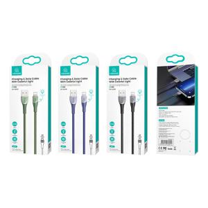 USAMS καλώδιο Lightning σε USB SJ541 με RGB φωτισμό, 2.4A, 1.2m, μαύρο | eLabstore.gr USAMS καλώδιο Lightning σε USB SJ541 με RGB φωτισμό, 2.4A, 1.2m, μαύρο | Αξεσουάρ κινητών | elabstore.gr