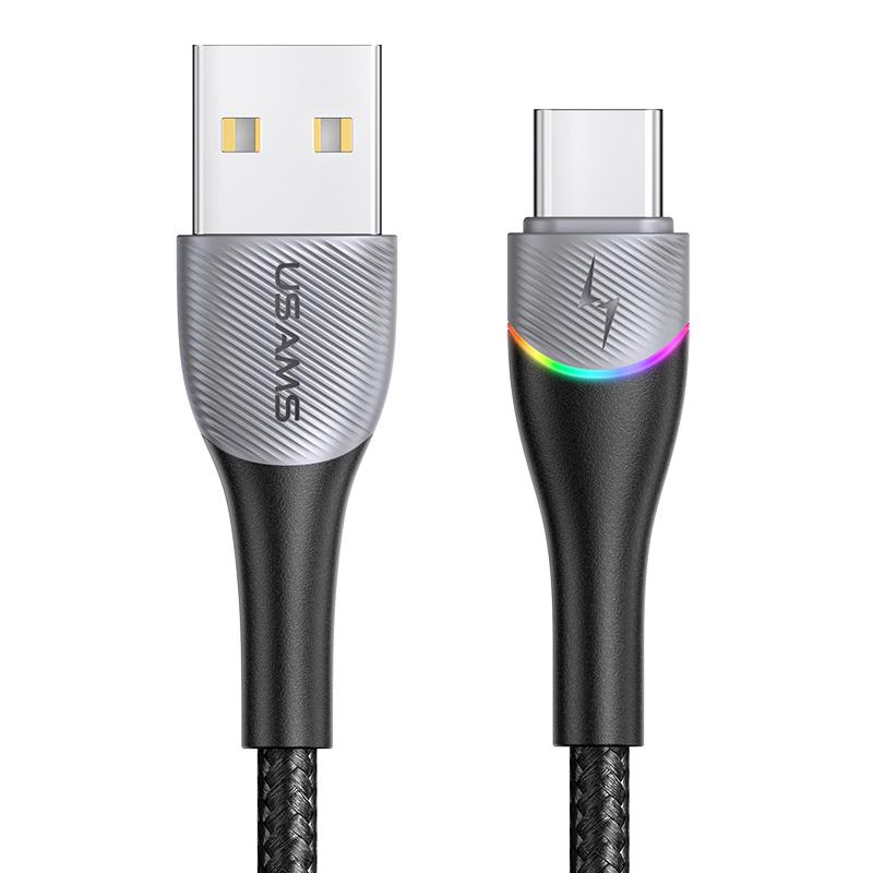 USAMS καλώδιο USB-C σε USB SJ542 με RGB φωτισμό, 3A, 1.2m, μαύρο | eLabstore.gr USAMS καλώδιο USB-C σε USB SJ542 με RGB φωτισμό, 3A, 1.2m, μαύρο | Αξεσουάρ κινητών | elabstore.gr