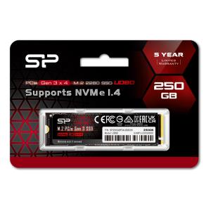 SILICON POWER SSD PCIe Gen3x4 M.2 2280 UD80, 250GB, 3.400-3.000MB/s | PC & Αναβάθμιση | elabstore.gr