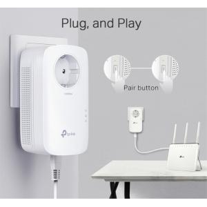 TP-LINK Passthrough Powerline Starter Kit TL-PA8010P KIT, AV1300 Gigabit | Δικτυακά | elabstore.gr