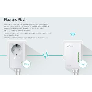 TP-LINK Powerline Wi-Fi Kit TL-WPA4226-KIT, AV600 600Mbps | Δικτυακά | elabstore.gr