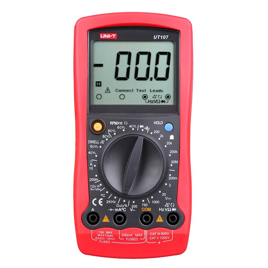 UNI-T ψηφιακό πολύμετρο αυτοκινήτων UT107, RPM/Dwell, test μπαταρίας | eLabstore.gr UNI-T ψηφιακό πολύμετρο αυτοκινήτων UT107, RPM/Dwell, test μπαταρίας | Εργαλεία | elabstore.gr