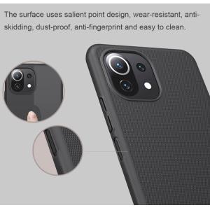 NILLKIN θήκη Super Frosted Shield για Xiaomi 11 Lite 4G/5G, μαύρη | Αξεσουάρ κινητών | elabstore.gr