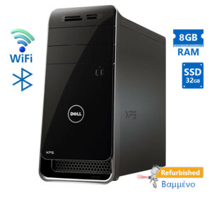 Dell XPS 8700 WiFi Tower i5-4590/8GB DDR3/1TB & 32GB SSD/DVD/8H Grade A+ Refurbished PC | Refurbished | elabstore.gr