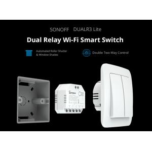 SONOFF smart διακόπτης DUALR3 Lite, 2-Gang, Wi-Fi, 15A, λευκός | Εργαλεία | elabstore.gr