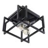 POWERTECH φωτιστικό οροφής HLL-0054, 2x E27, 16x29cm, μεταλλικό, μαύρο | Φωτισμός | elabstore.gr