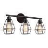 POWERTECH φωτιστικό τοίχου HLL-0060, 3x E27, 24x54cm, μεταλλικό, μαύρο | Φωτισμός | elabstore.gr