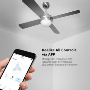 SONOFF smart διακόπτης ανεμιστήρα οροφής IFAN04 με RF χειριστήριο, Wi-Fi | Οικιακές & Προσωπικές Συσκευές | elabstore.gr