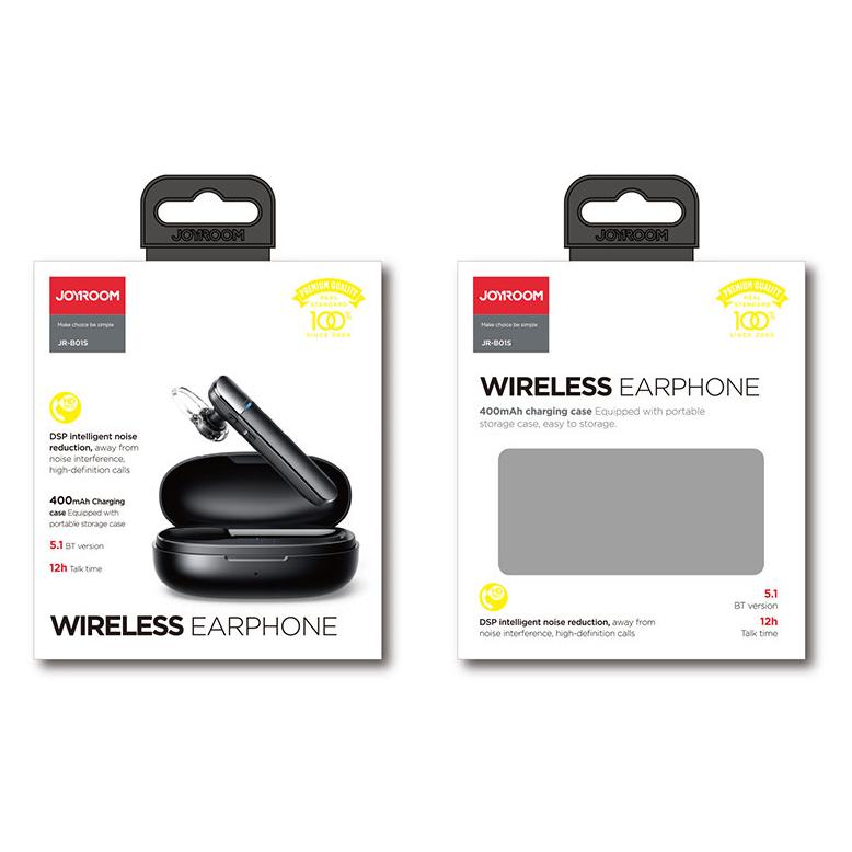 JOYROOM Bluetooth μονό earphone JR-B01S με θήκη φόρτισης, BT 5.1, μαύρο | eLabstore.gr JOYROOM Bluetooth μονό earphone JR-B01S με θήκη φόρτισης, BT 5.1, μαύρο | Αξεσουάρ κινητών | elabstore.gr