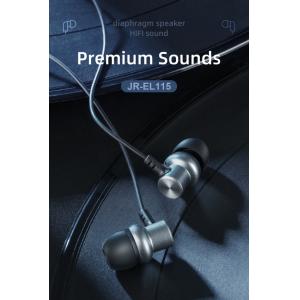 JOYROOM earphones με μικρόφωνο JR-EL115, 3.5mm, 1.2m, μαύρα | Αξεσουάρ κινητών | elabstore.gr