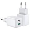 JOYROOM φορτιστής τοίχου L-QP303, USB-C & USB, PD & QC, 30W, λευκός | eLabstore.gr JOYROOM φορτιστής τοίχου L-QP303, USB-C & USB, PD & QC, 30W, λευκός | Αξεσουάρ κινητών | elabstore.gr
