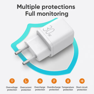 JOYROOM φορτιστής τοίχου L-QP303, USB-C & USB, PD & QC, 30W, λευκός | eLabstore.gr JOYROOM φορτιστής τοίχου L-QP303, USB-C & USB, PD & QC, 30W, λευκός | Αξεσουάρ κινητών | elabstore.gr