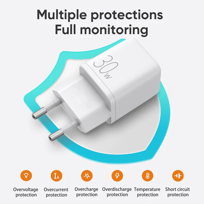 JOYROOM φορτιστής τοίχου L-QP303, USB-C & USB, PD & QC, 30W, λευκός | eLabstore.gr JOYROOM φορτιστής τοίχου L-QP303, USB-C & USB, PD & QC, 30W, λευκός | Αξεσουάρ κινητών | elabstore.gr
