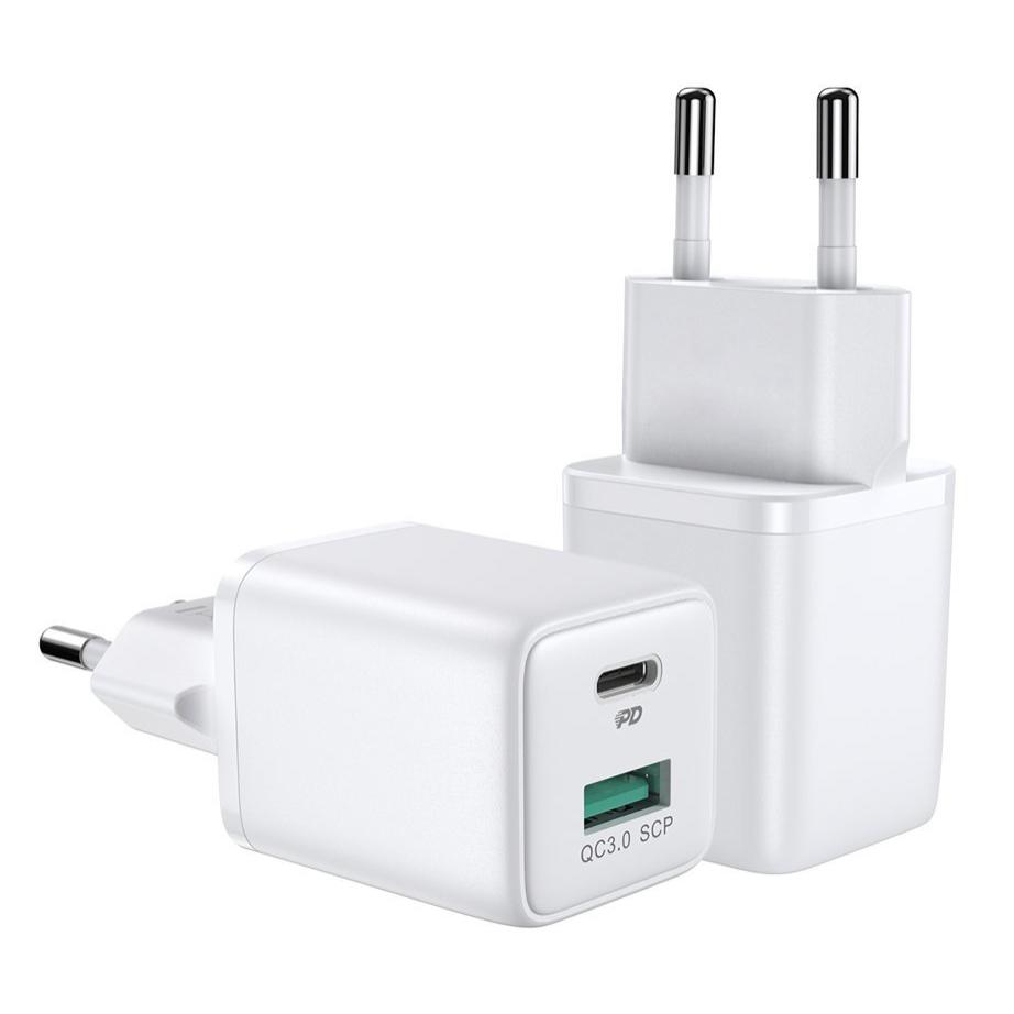 JOYROOM φορτιστής τοίχου L-QP303, USB-C & USB, PD & QC, 30W, λευκός | eLabstore.gr JOYROOM φορτιστής τοίχου L-QP303, USB-C & USB, PD & QC, 30W, λευκός | Αξεσουάρ κινητών | elabstore.gr