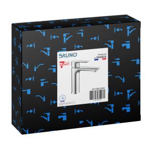 BRUNO αναμεικτική μπαταρία νιπτήρα M11569-234C, μπάνιου, ασημί | Οικιακές & Προσωπικές Συσκευές | elabstore.gr