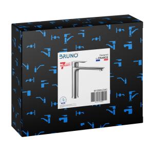 BRUNO αναμεικτική μπαταρία νιπτήρα M12569-234C, μπάνιου, ασημί | Οικιακές & Προσωπικές Συσκευές | elabstore.gr