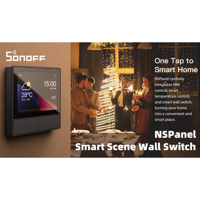 SONOFF smart διακόπτης τοίχου NSPanel με οθόνη αφής, 2-gang, Wi-Fi, γκρι | eLabstore.gr SONOFF smart διακόπτης τοίχου NSPanel με οθόνη αφής, 2-gang, Wi-Fi, γκρι | Εργαλεία | elabstore.gr