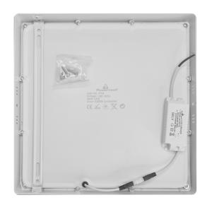 POWERTECH LED panel PAN-0004, 18W, 22.5 x 2.8cm, 4000K, 1820lm, λευκό | Φωτισμός | elabstore.gr