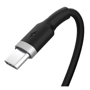 POWERTECH καλώδιο USB σε USB-C metal PTR-0096, 15W 3A, 1m, μαύρο | Αξεσουάρ κινητών | elabstore.gr