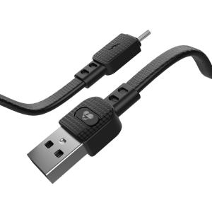POWERTECH καλώδιο USB σε Micro USB armor PTR-0097, 15W 3A, 1m, μαύρο | Αξεσουάρ κινητών | elabstore.gr