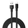 POWERTECH καλώδιο USB σε Micro USB armor PTR-0097, 15W 3A, 1m, μαύρο | Αξεσουάρ κινητών | elabstore.gr
