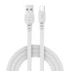 POWERTECH καλώδιο USB σε Micro USB armor PTR-0098, 15W 3A, 1m, λευκό | Αξεσουάρ κινητών | elabstore.gr