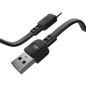 POWERTECH καλώδιο USB σε Lightning armor PTR-0099, 15W 3A, 1m, μαύρο | Αξεσουάρ κινητών | elabstore.gr