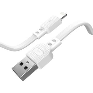 POWERTECH καλώδιο USB σε Lightning armor PTR-0100, 15W 3A, 1m, λευκό | Αξεσουάρ κινητών | elabstore.gr