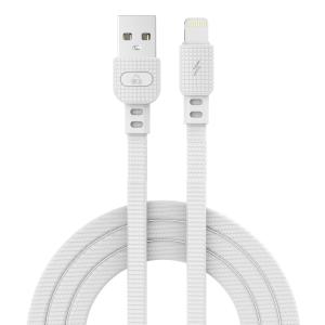 POWERTECH καλώδιο USB σε Lightning armor PTR-0100, 15W 3A, 1m, λευκό | Αξεσουάρ κινητών | elabstore.gr