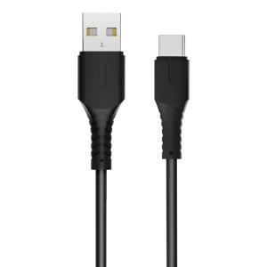 ROCKROSE καλώδιο USB σε USB-C Alpha AC, 2.4A 12W, 1m, μαύρο | Αξεσουάρ κινητών | elabstore.gr