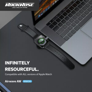 ROCKROSE ασύρματος φορτιστής RRWC06 για Apple Watch, 2.5W, μαύρος | Αξεσουάρ κινητών | elabstore.gr