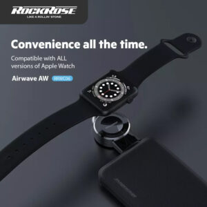 ROCKROSE ασύρματος φορτιστής RRWC06 για Apple Watch, 2.5W, μαύρος | Αξεσουάρ κινητών | elabstore.gr