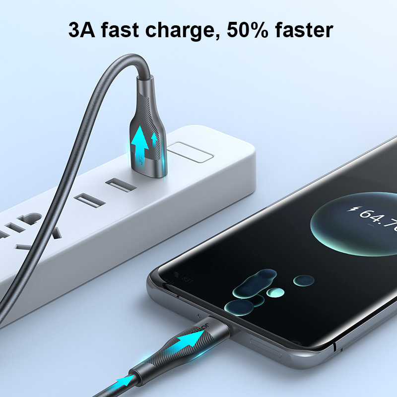 JOYROOM καλώδιο USB σε USB-C S-1030M12C, 3A, 1m, μαύρο | eLabstore.gr JOYROOM καλώδιο USB σε USB-C S-1030M12C, 3A, 1m, μαύρο | Αξεσουάρ κινητών | elabstore.gr