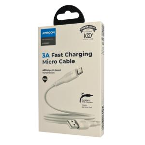 JOYROOM καλώδιο USB σε Micro USB S-1030M12M, 3A, 1m, λευκό | eLabstore.gr JOYROOM καλώδιο USB σε Micro USB S-1030M12M, 3A, 1m, λευκό | Αξεσουάρ κινητών | elabstore.gr