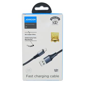 JOYROOM καλώδιο USB σε Lightning S-1030N1L, 3A, 1m, μαύρο | Αξεσουάρ κινητών | elabstore.gr