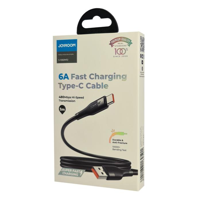 JOYROOM καλώδιο USB σε USB-C S-1060M12C, 6A, 1m, μαύρο | eLabstore.gr JOYROOM καλώδιο USB σε USB-C S-1060M12C, 6A, 1m, μαύρο | Αξεσουάρ κινητών | elabstore.gr