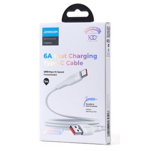 JOYROOM καλώδιο USB σε USB-C S-1060M12C, 6A, 1m, λευκό | eLabstore.gr JOYROOM καλώδιο USB σε USB-C S-1060M12C, 6A, 1m, λευκό | Αξεσουάρ κινητών | elabstore.gr